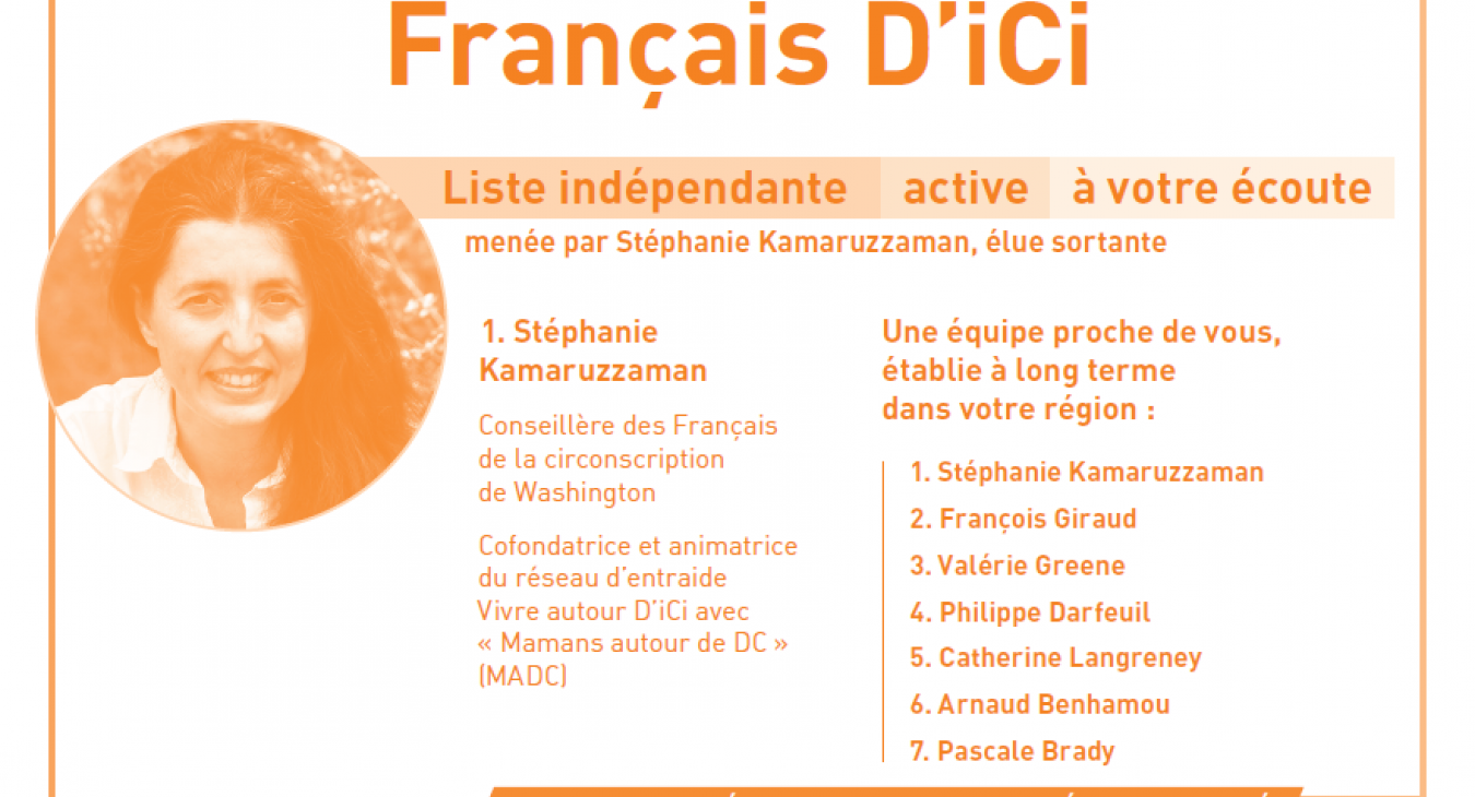 Bulletin de vote - Liste Français D'iCi